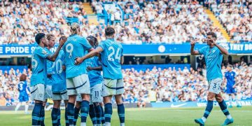 Les joueurs de Manchester City
